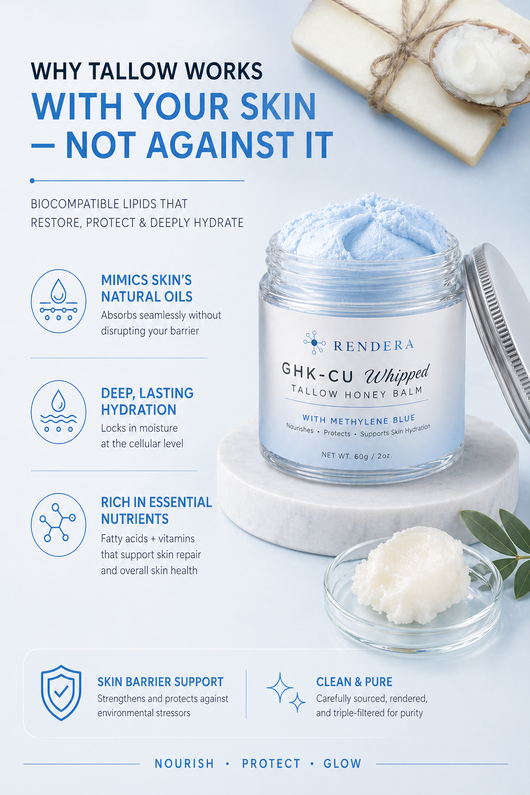 GHK-Cu Whipped Tallow Honey Balm
